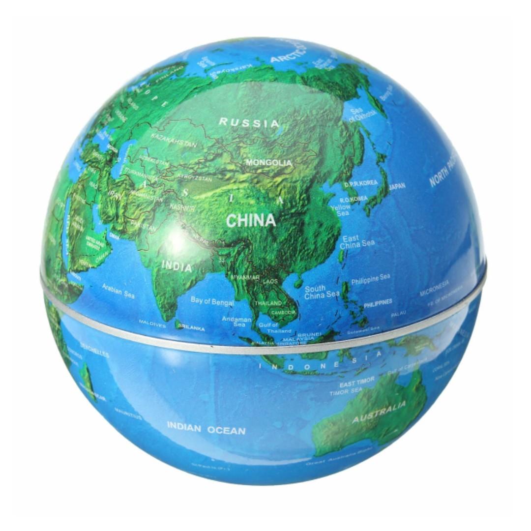 339 C Shape Led World Map Decoration Magnetic Levitation Floating