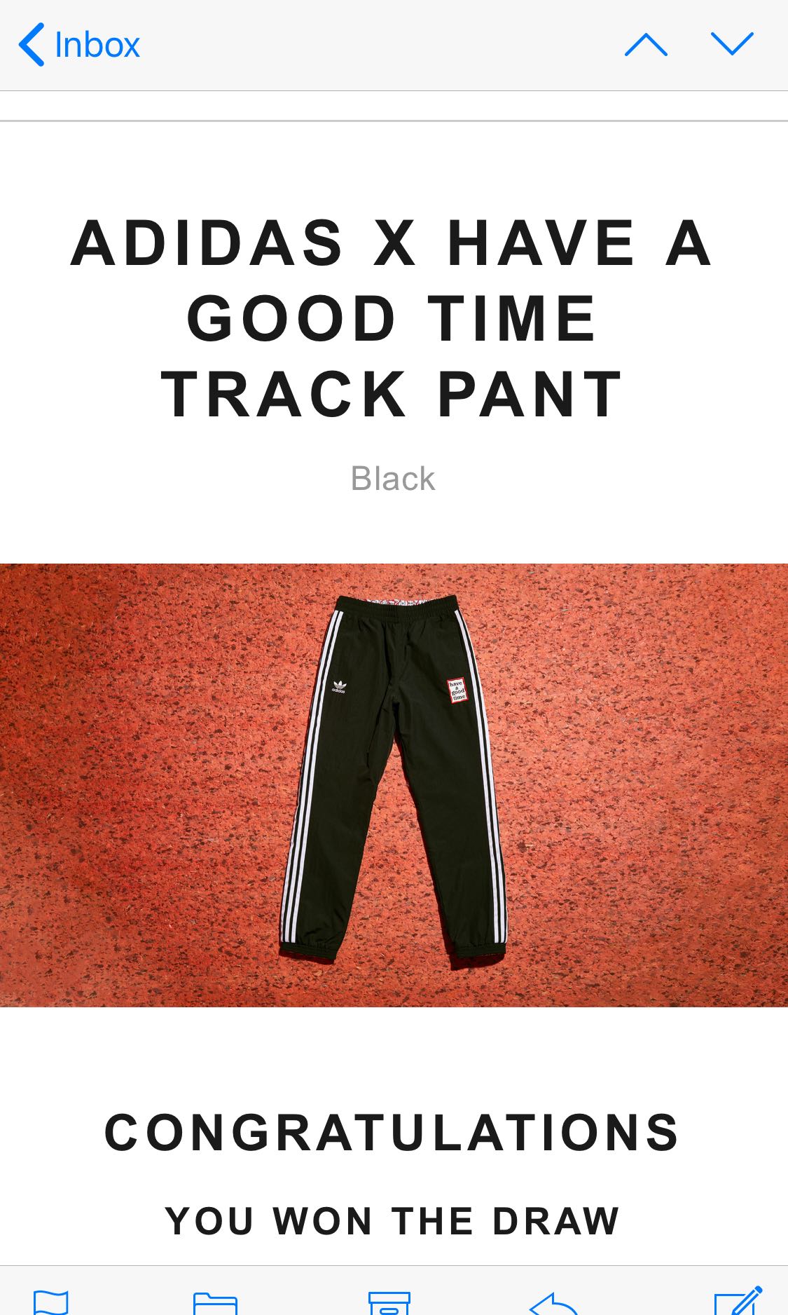 adidas have a good time track pants