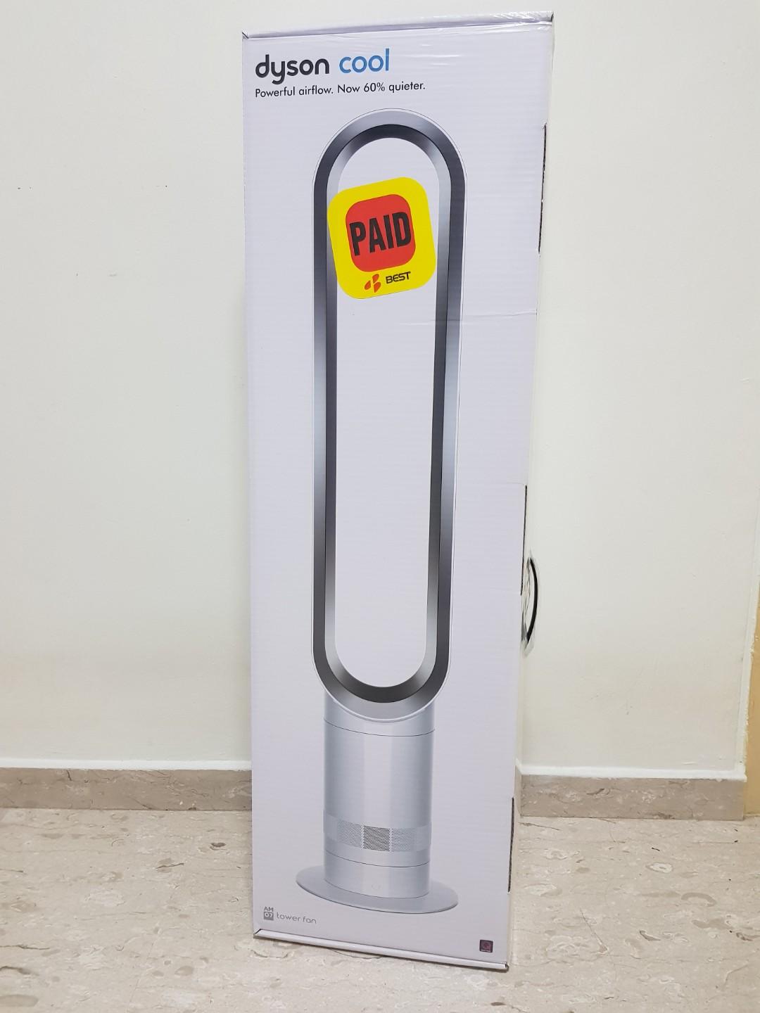 Brand New In Box Dyson Am07 Tower Fan Home Appliances Cooling Air Care On Carousell