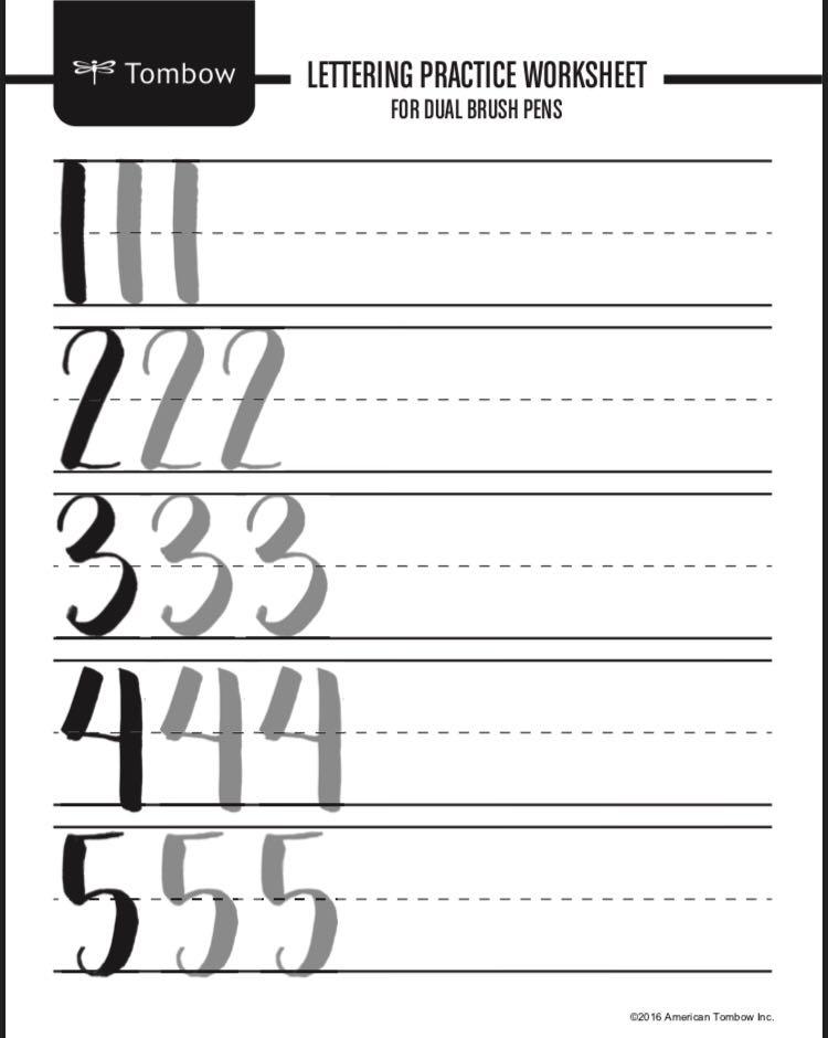 Brush lettering guide and workbook (watercolour), Hobbies & Toys ...