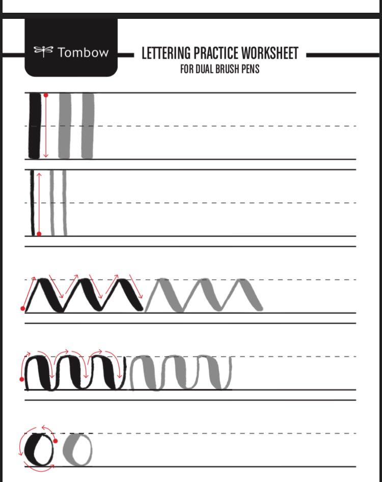 Brush lettering guide and workbook (watercolour), Hobbies &amp; Toys ...