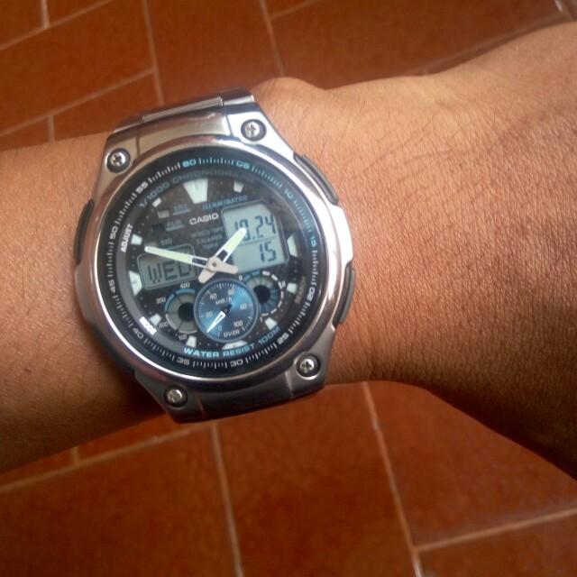 Casio aq 190w, Fesyen Pria, Jam Tangan di Carousell