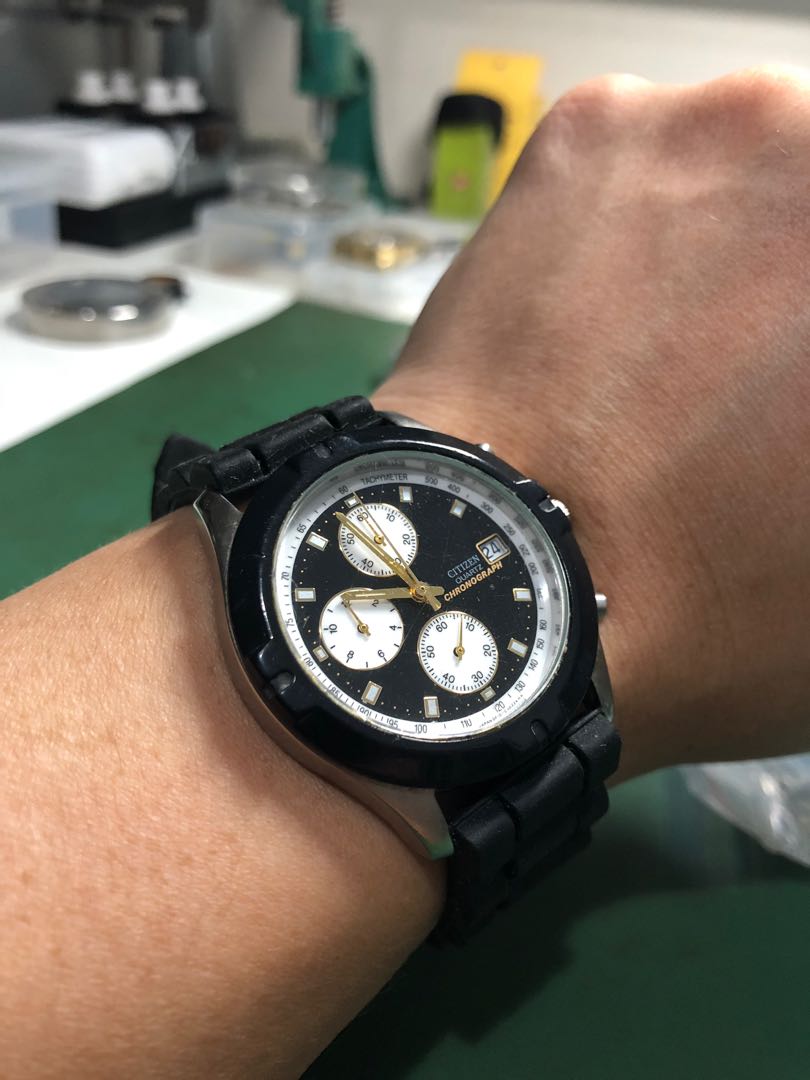 定価37,800円」☆日本未発売希少 CITIZEN Chronograph 腕時計(アナログ