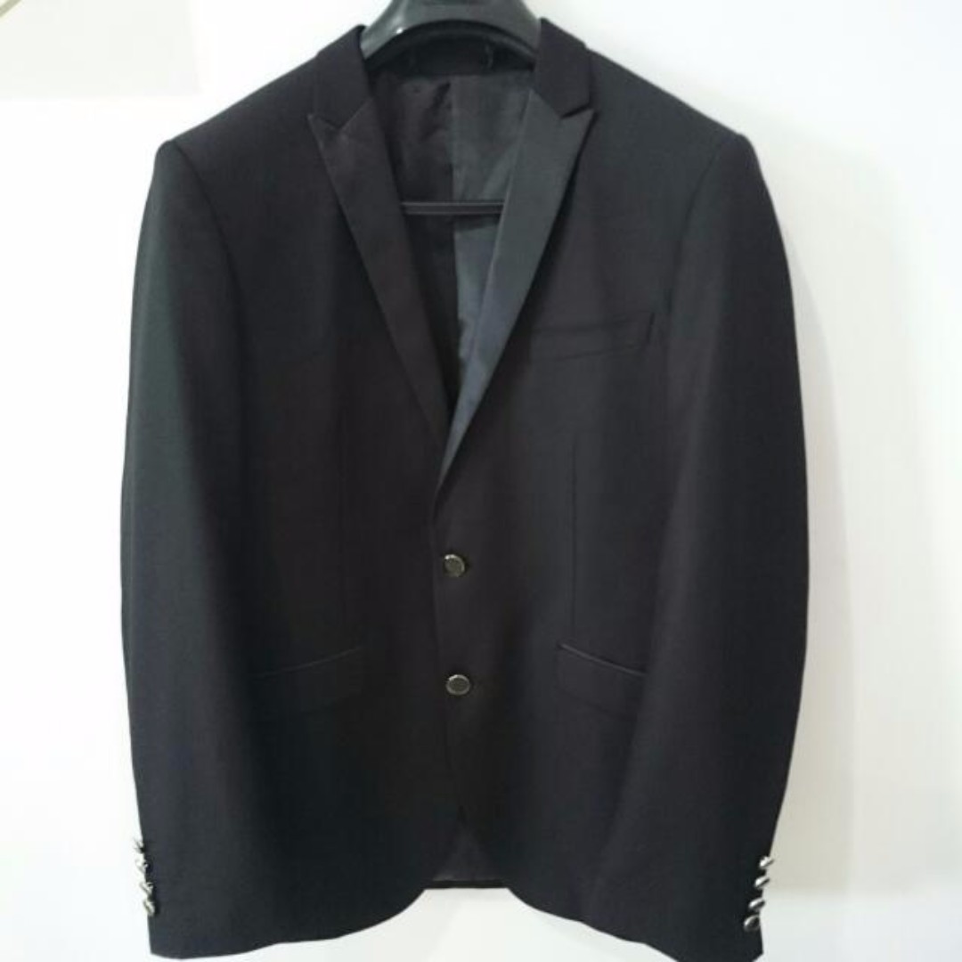 Clearance Plus Size Men Black Blazer Man Suit 45 Men S Fashion Clothes Tops On Carousell