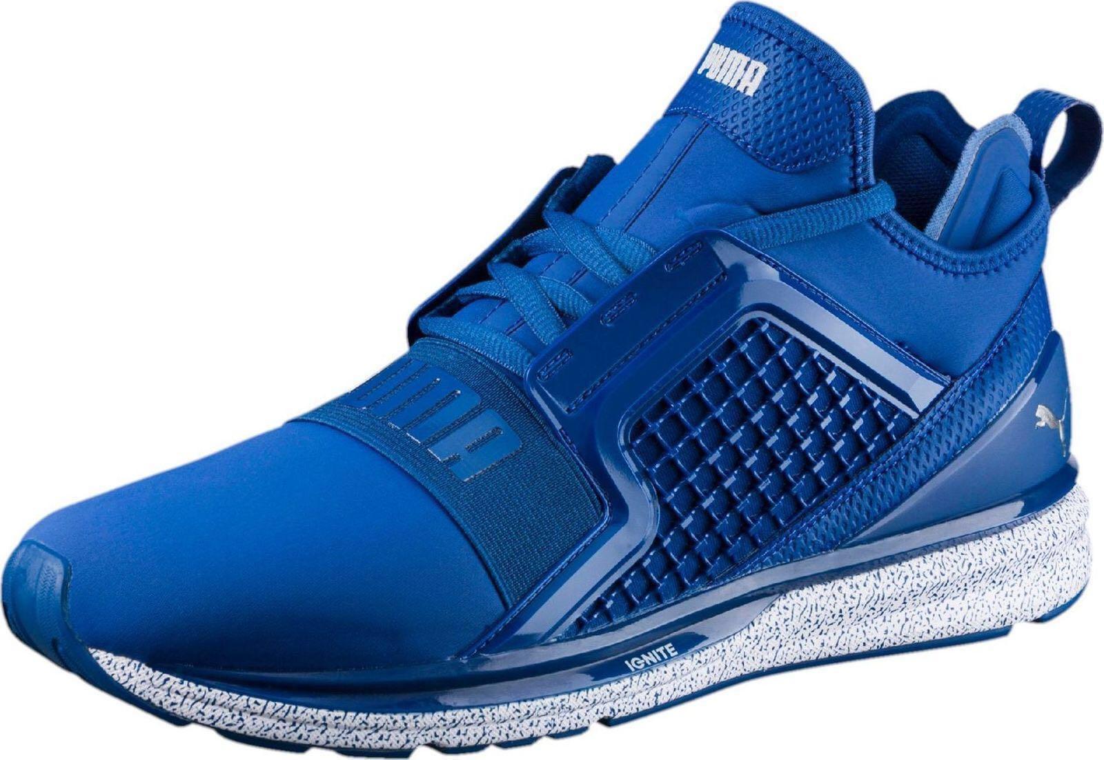 CLEARANCE Puma Ignite Limitless Snow Splatter True Blue Men s