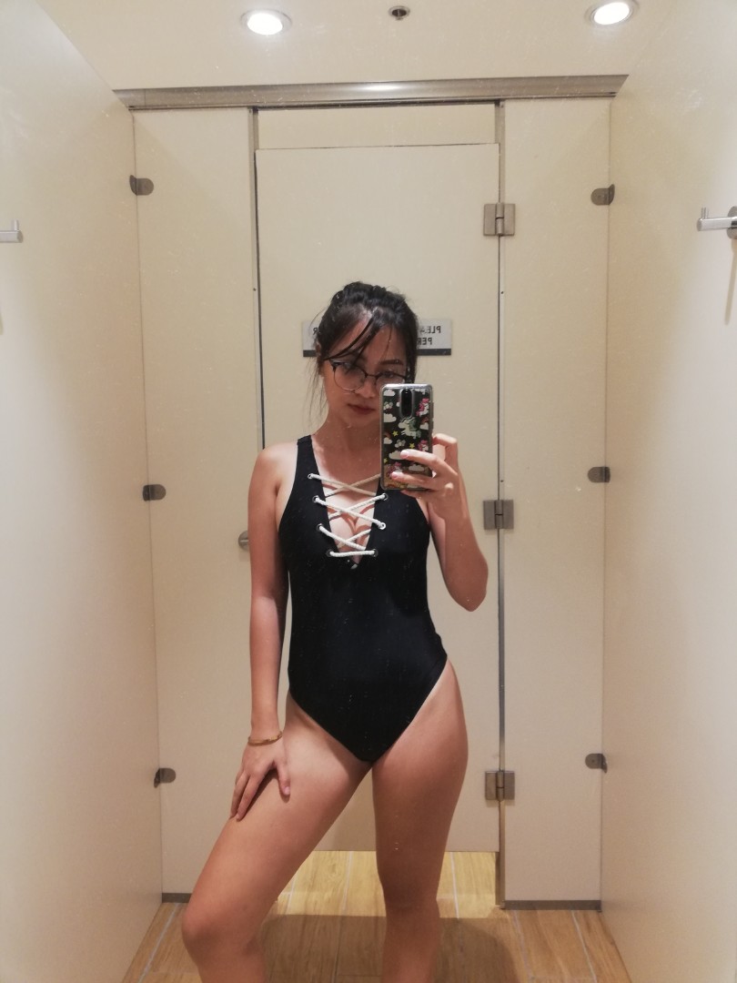 Coco Cabana knot lowback one piece swimsuit Women s Fashion