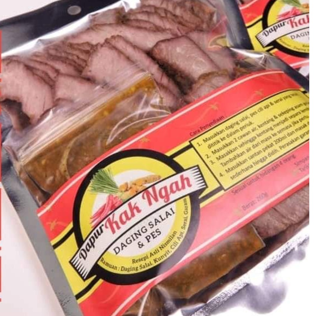 Daging Salai Dan Paste Masak Lemak Cili Api Resepi Asli Food Drinks Instant Food On Carousell