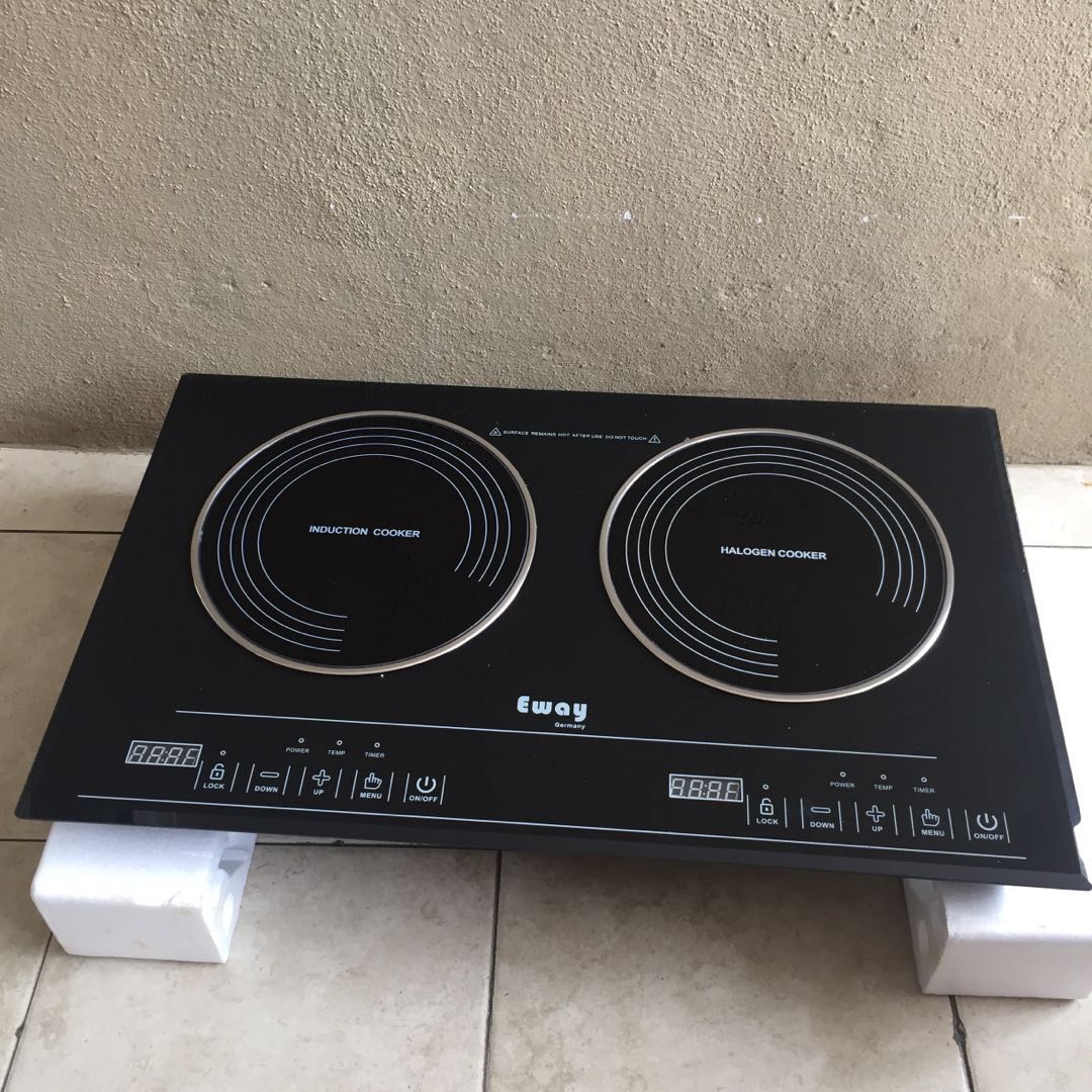 Eway Germany Double Induction Halogen Cooker Peralatan Dapur Di