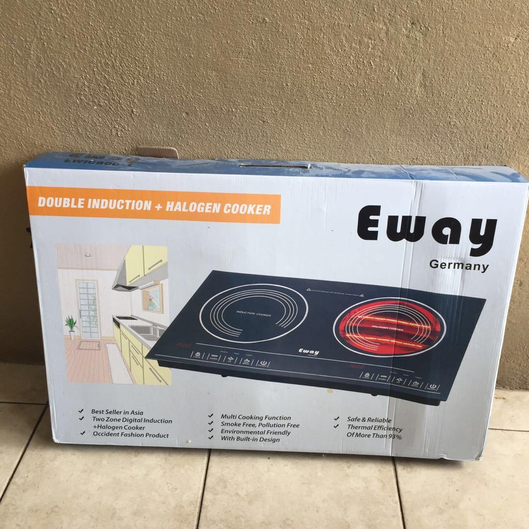 Eway Germany Double Induction + Halogen Cooker, TV & Home Appliances