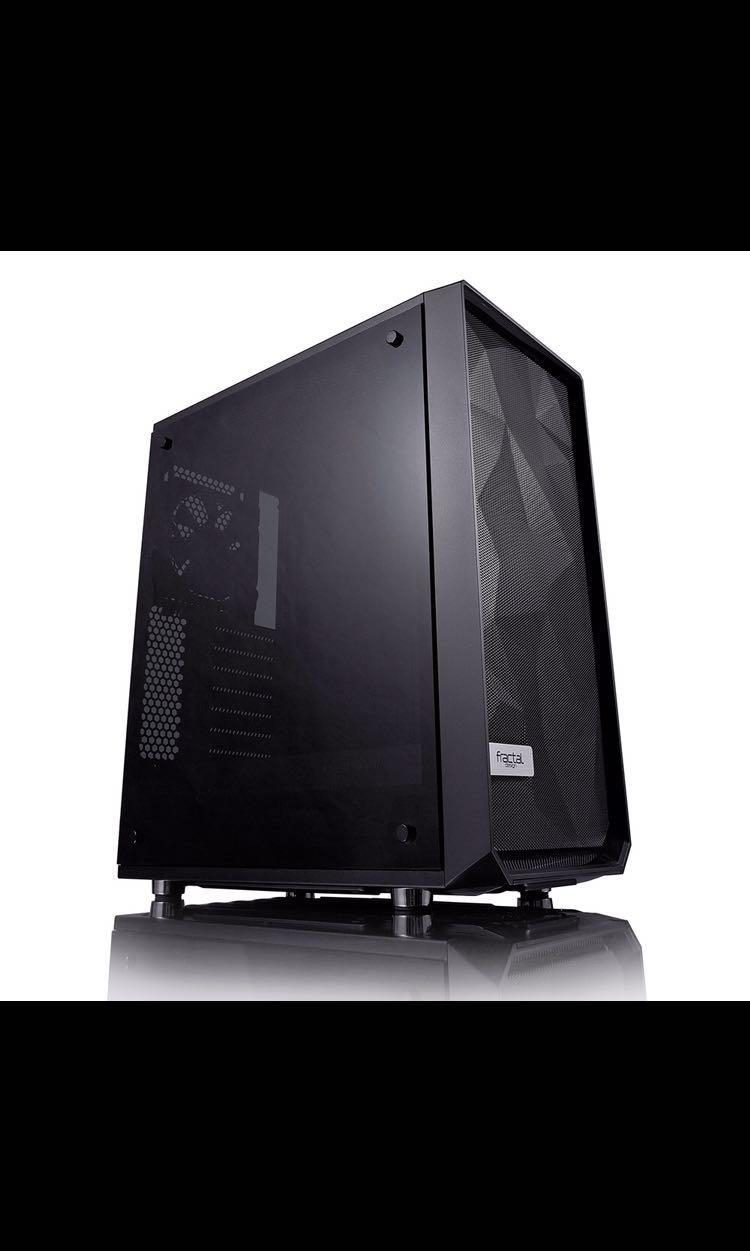 Fractal Design Meshify C Tg Black Case Electronics Computer
