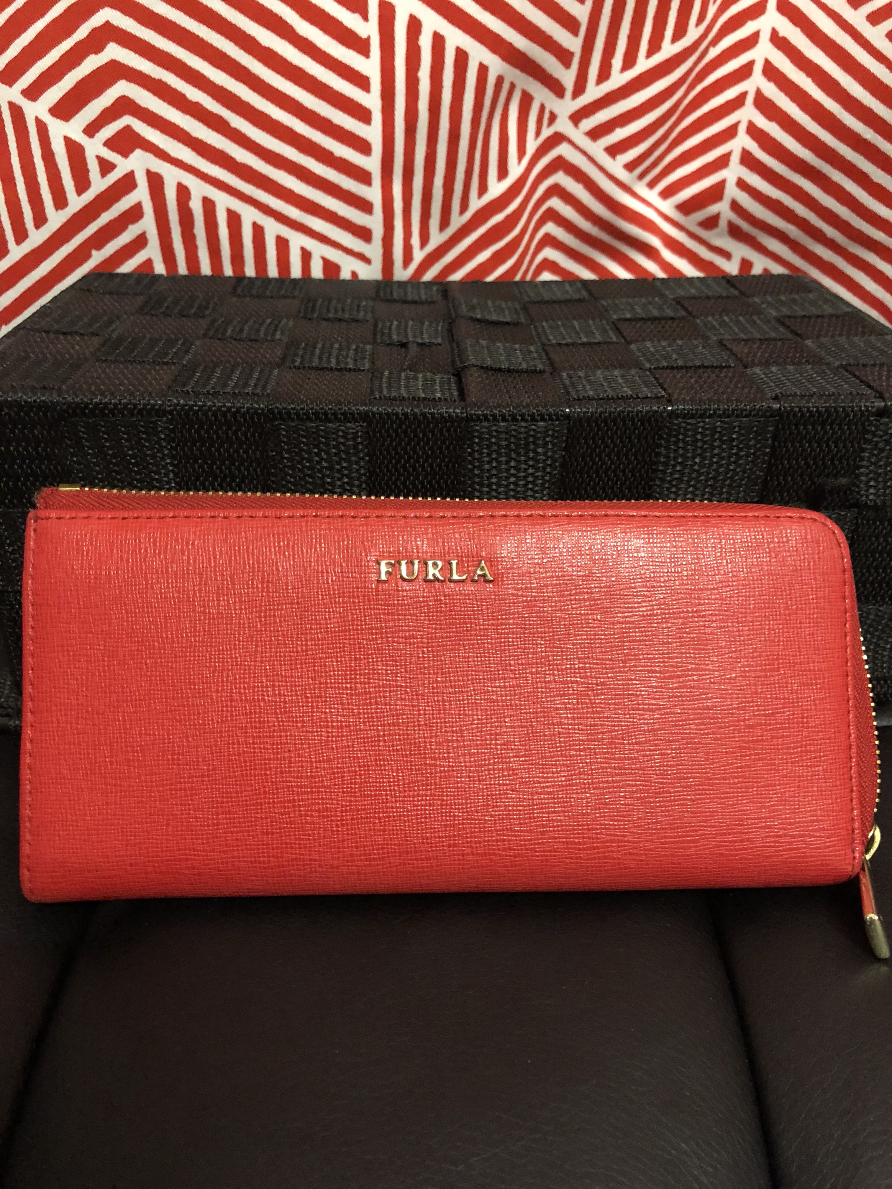 Furla Red Wallet authenticate, Women's Fashion, Bags & Wallets, Wallets