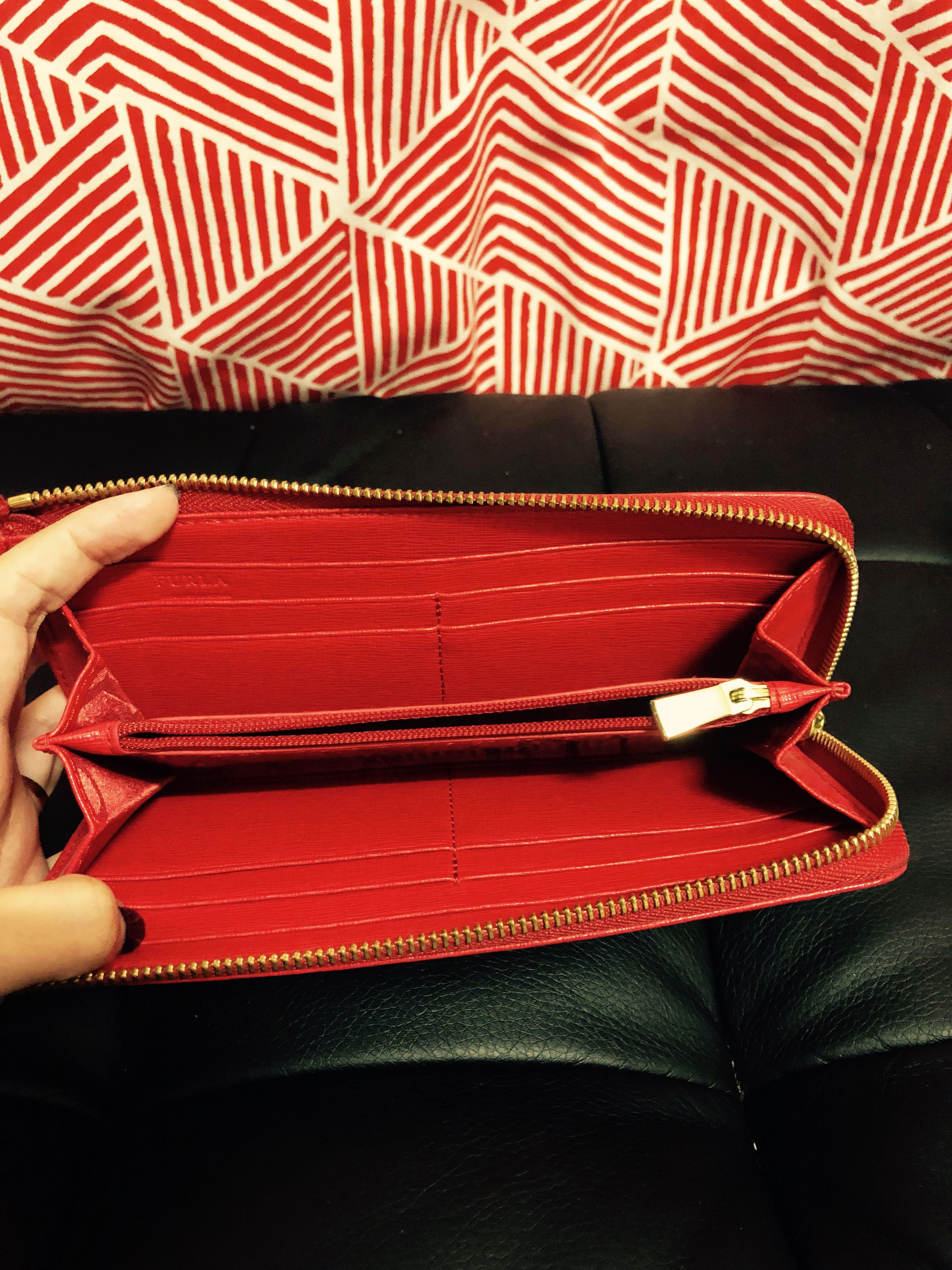Furla Red Wallet authenticate, Women's Fashion, Bags & Wallets, Wallets
