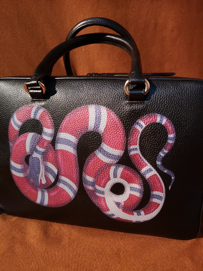 Gucci merveilles clearance snake print bag