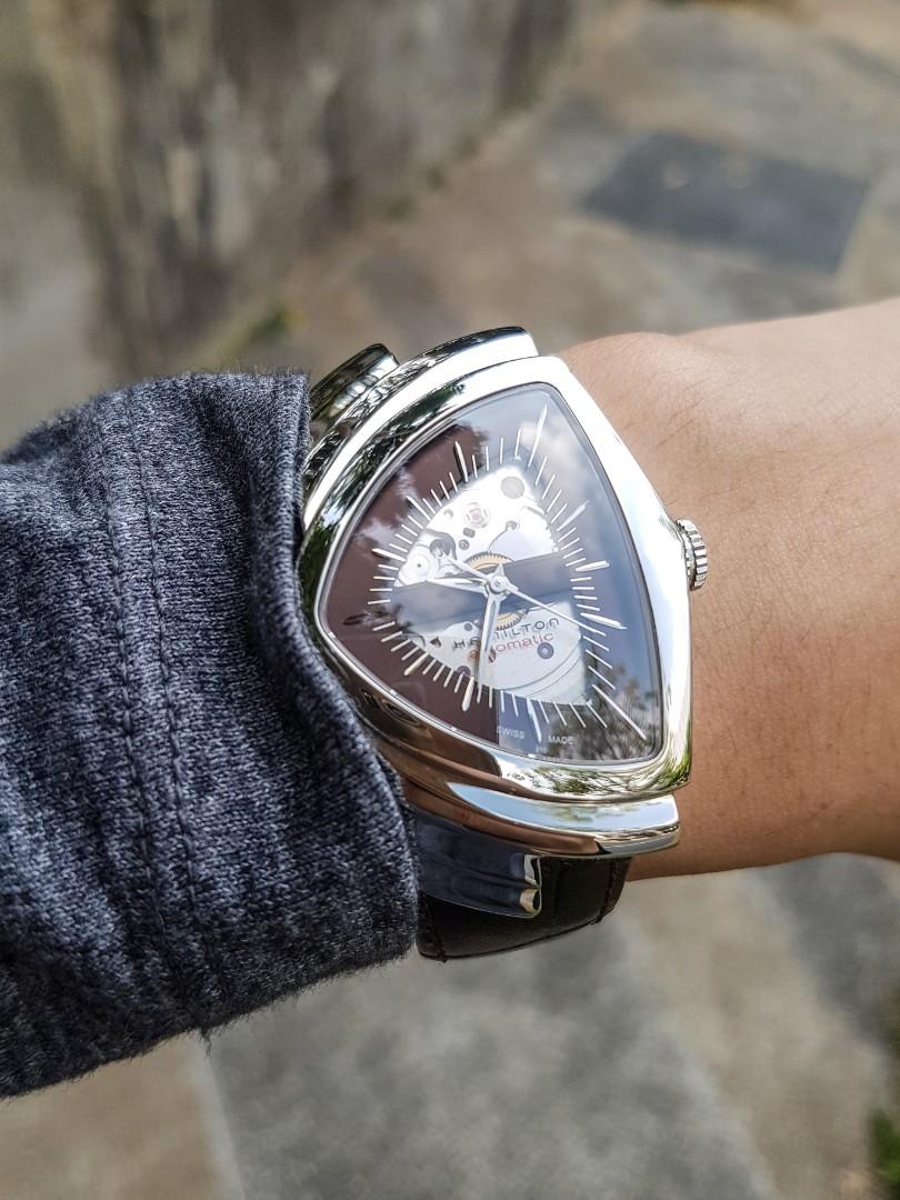 Hamilton ventura store on wrist