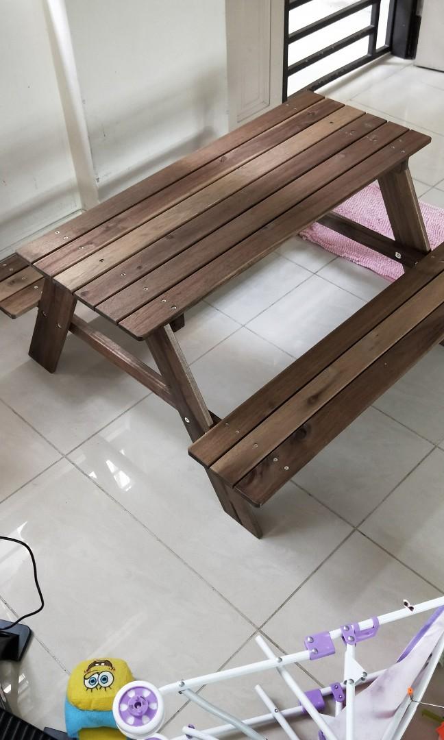Ikea Children's Picnic Table, Babies & Kids, Baby Nursery & Kids