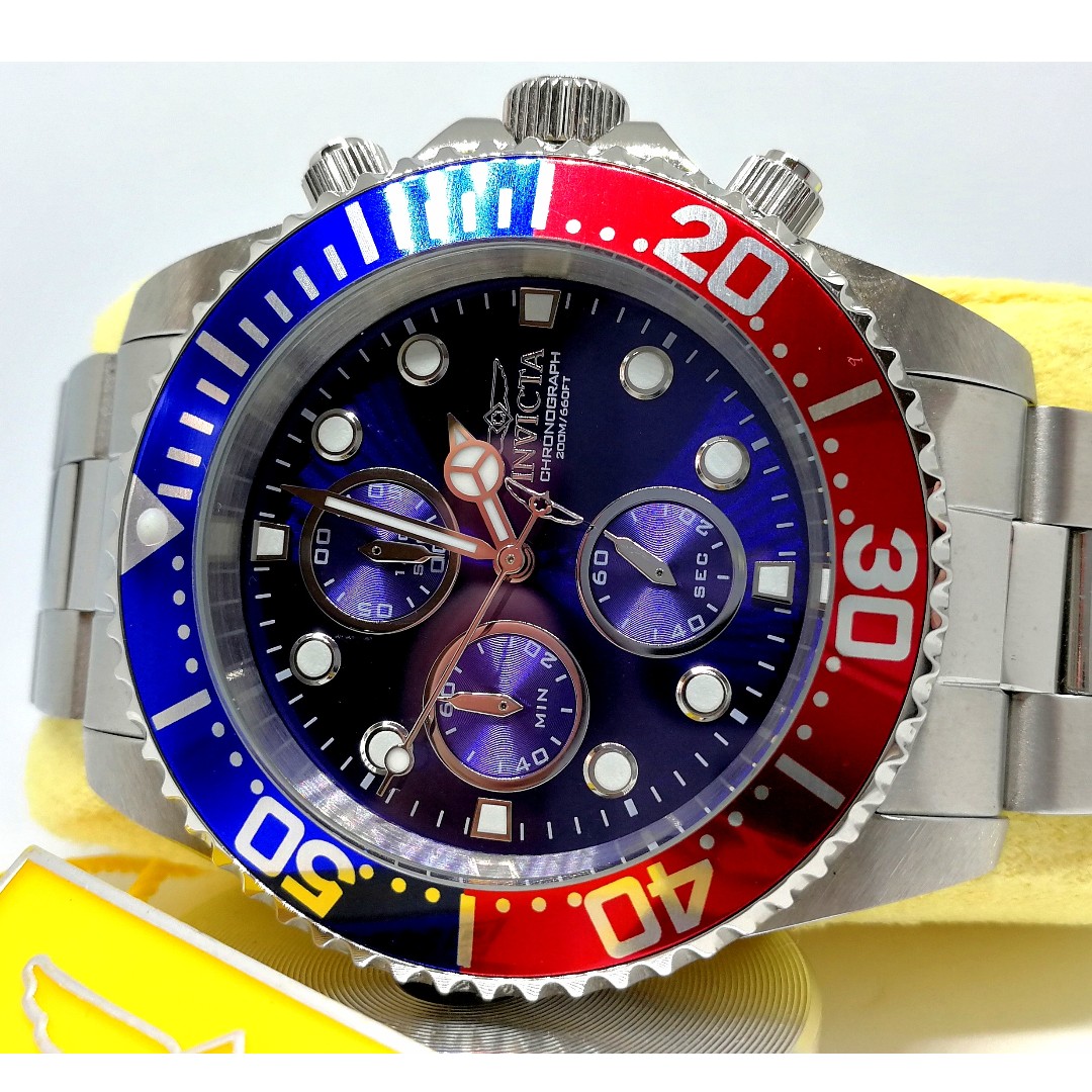 Invicta pepsi chronograph clearance
