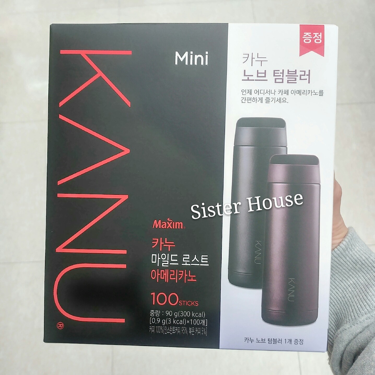 🇰🇷Maxim Kanu Mild Roasted Americano Mini Coffee 100 sticks 咖啡