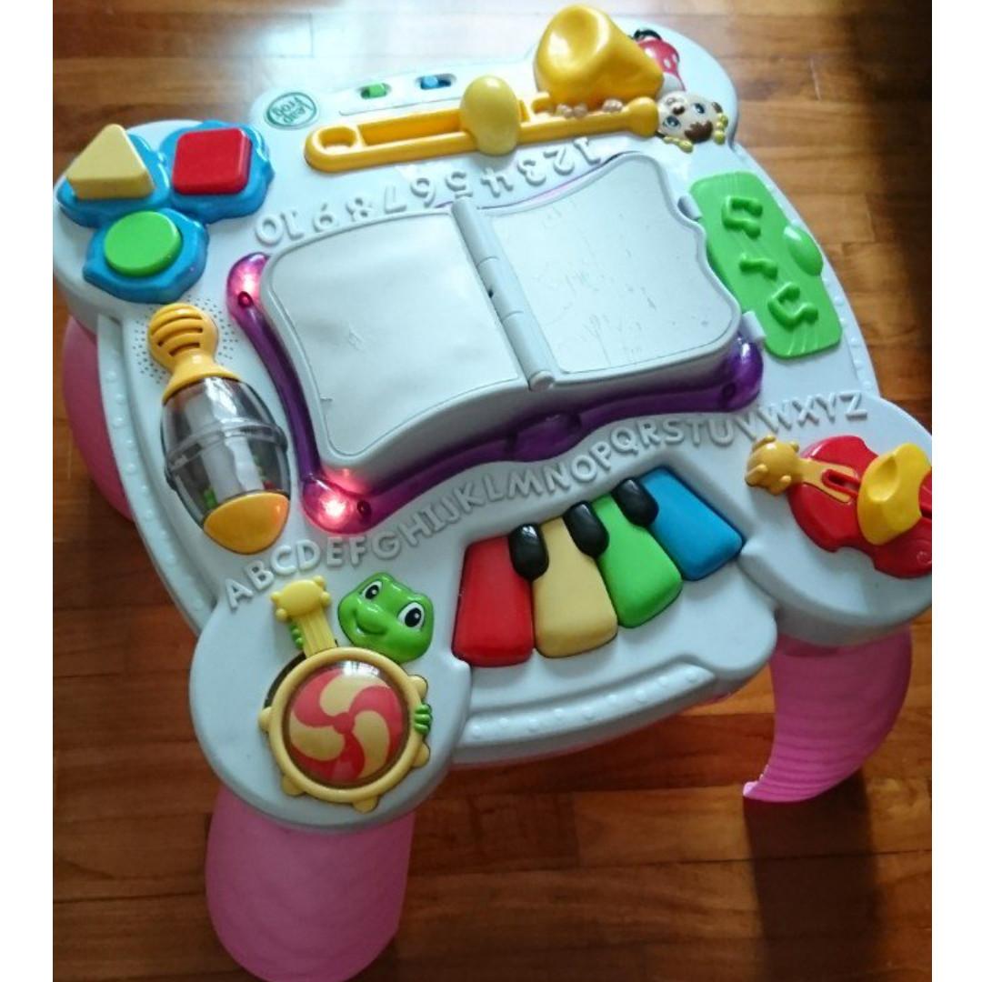 leapfrog learn and groove musical table pink