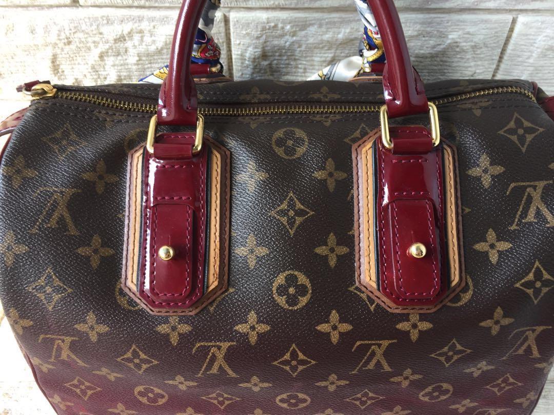 Sold Louis Vuitton Noir Monogram Limited Edition Mirage Speedy 30  มือสองสภาพสวย