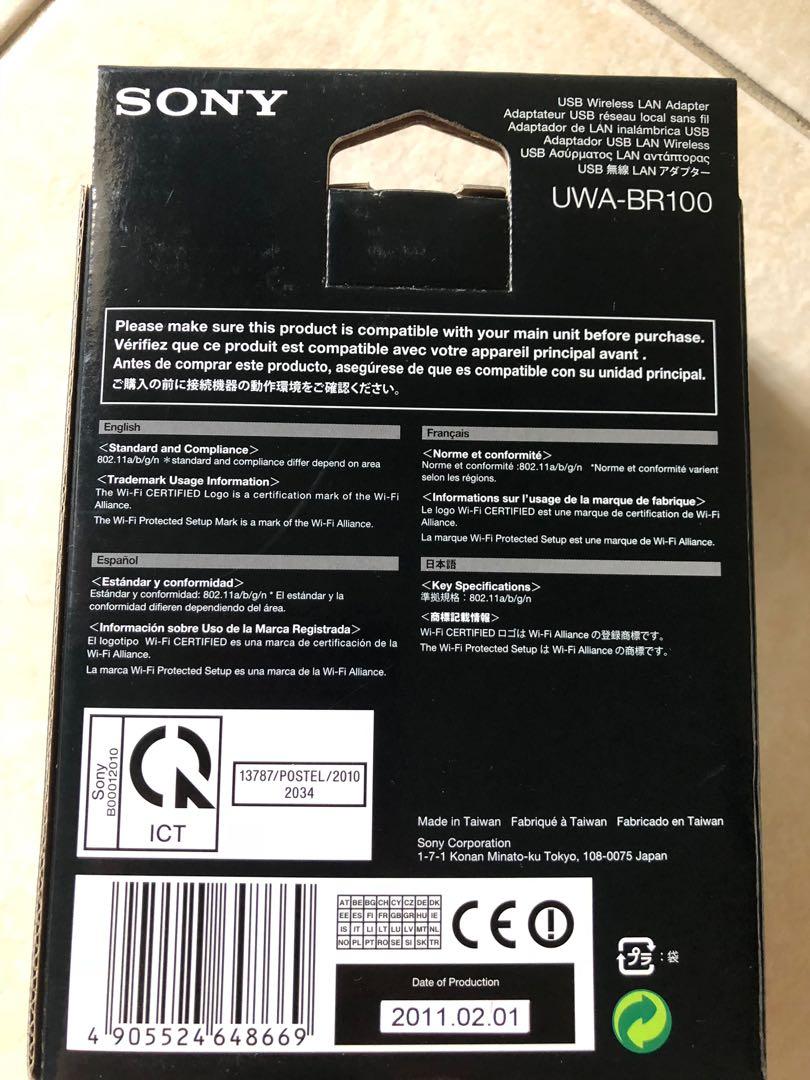 NEW! Sony USB Wireless LAN adaptor, Computers & Tech, Parts
