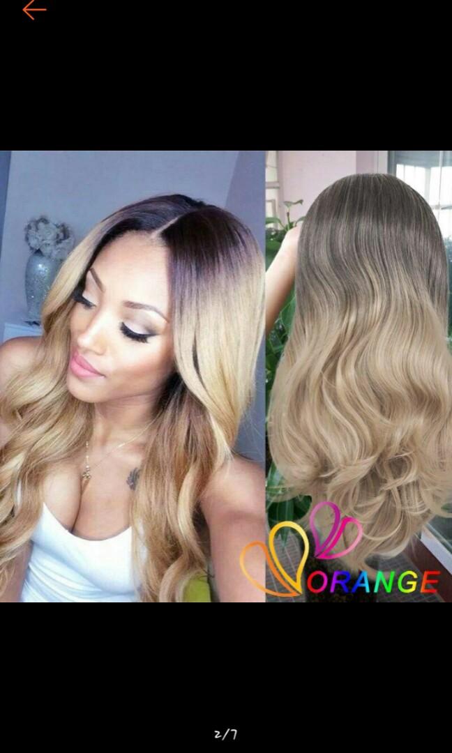 No Instocks Preorder Wavy Ombre Blonde Dip Dyed Hair Wig Waiting Time 15 Days After Payment Is Made Chat To Buy To Order Health Beauty Hair Care On Carousell