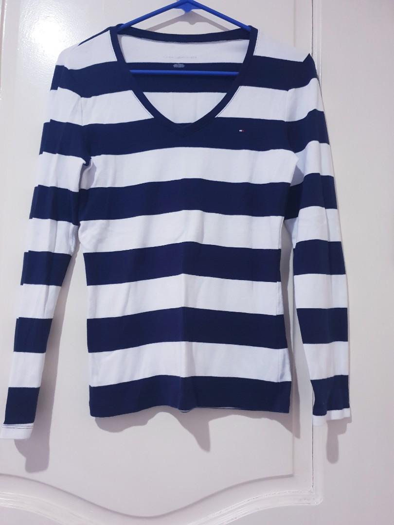 tommy hilfiger blue sweater women's