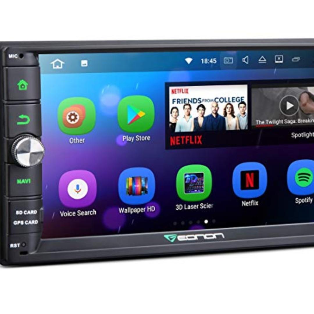 P9 Eonon Double Din Car Stereo Radio Android 7.1 2GB RAM Quad Core in Dash Touch Screen Head Unit Support Bluetooth WiFi MirrorLink AUX USB Camera-7 Inch-GA2165, Car Accessories, Electronics &
