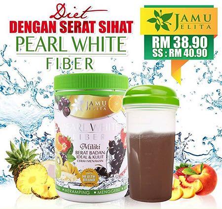 Pearl White Fiber Putih Mulus Jamu Jelita Health Beauty Perfumes Nail Care Others On Carousell