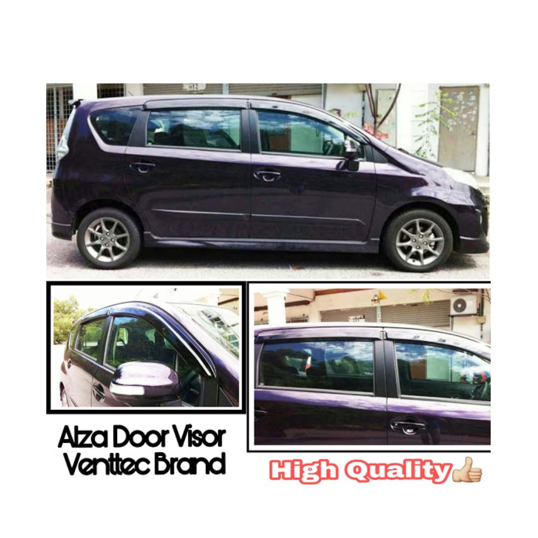 Perodua Alza Door Visor Air Press Venttec High Quality Auto Accessories On Carousell