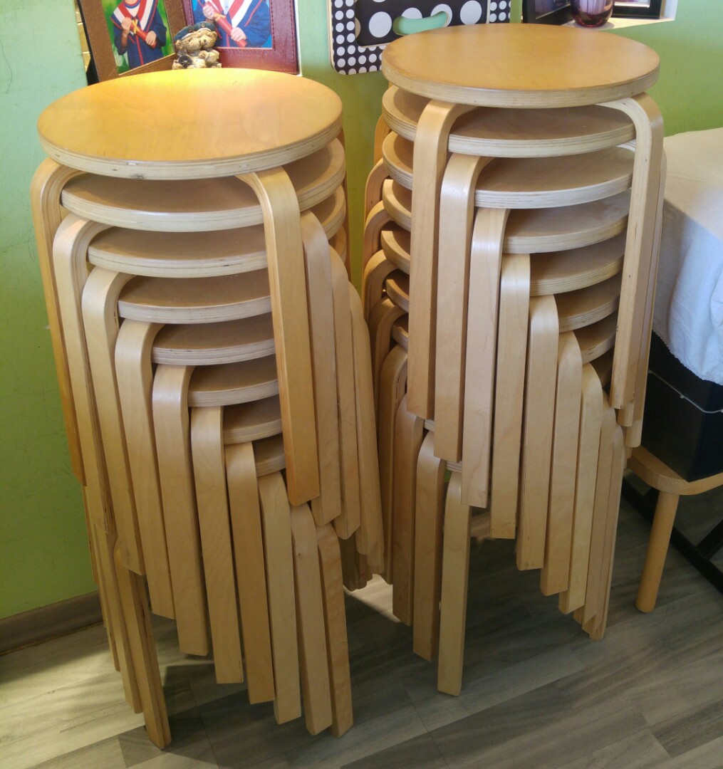 Rent Rental 50 Ikea Frosta Wood Wooden Stools Chairs Rental