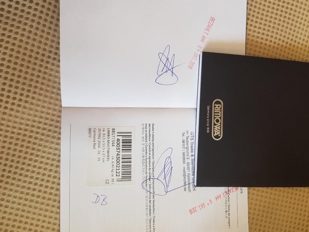 Rimowa limbo largest size 95 litres, Hobbies & Toys, Travel, Luggage on