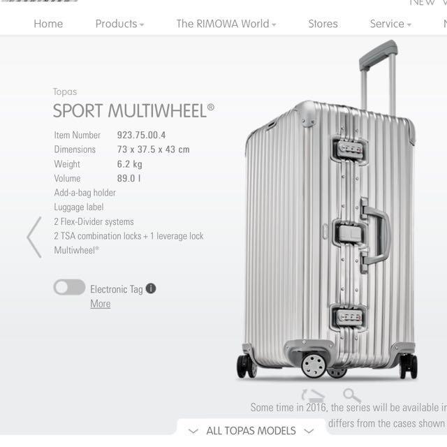 rimowa sport 75