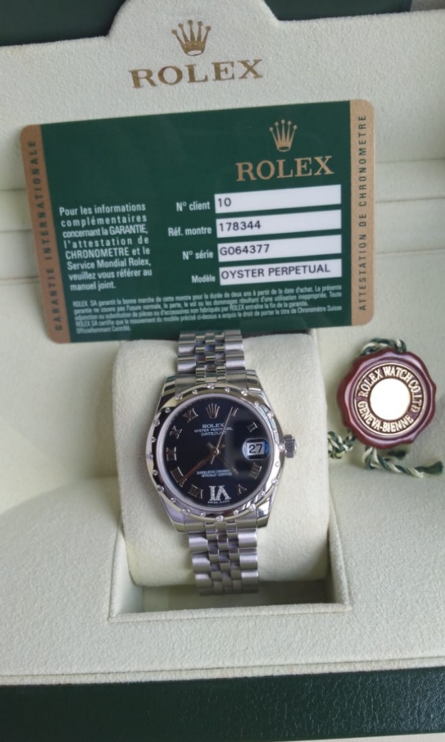 Rolex Oyster Perpetual datejust 31 Reference178344, Luxury, Watches on  Carousell
