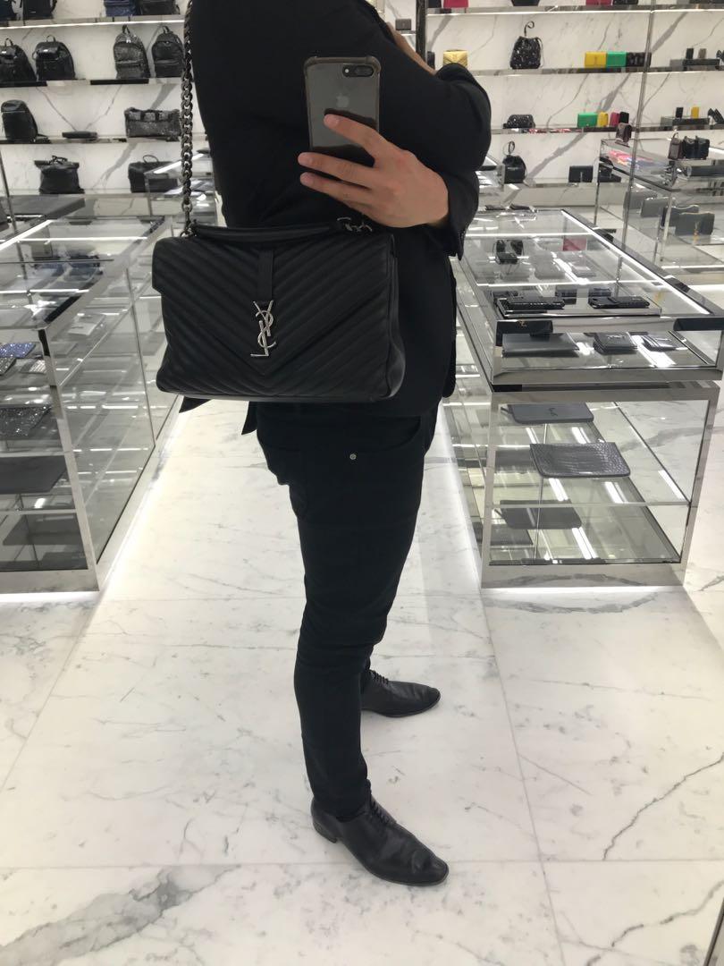 Saint Laurent, Bags, Authentic Saint Laurent Ysl College Bag Large