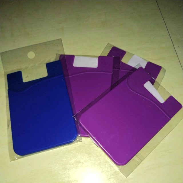 Silicone ID card holder for phone, Everything Else on Carousell