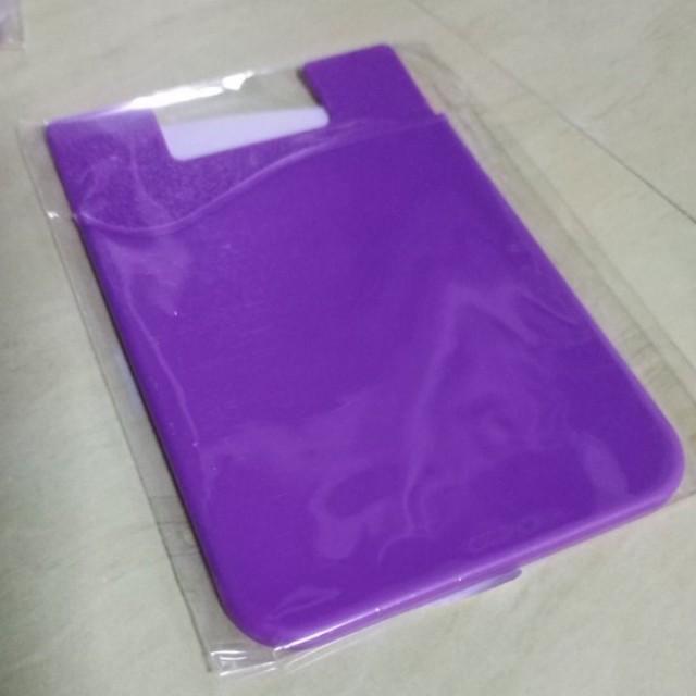 Silicone ID card holder for phone, Everything Else on Carousell