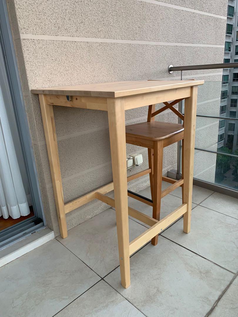 Tall Bar Kitchen Table With Three Chairs And Cushions Furniture Tables Chairs On Carousell