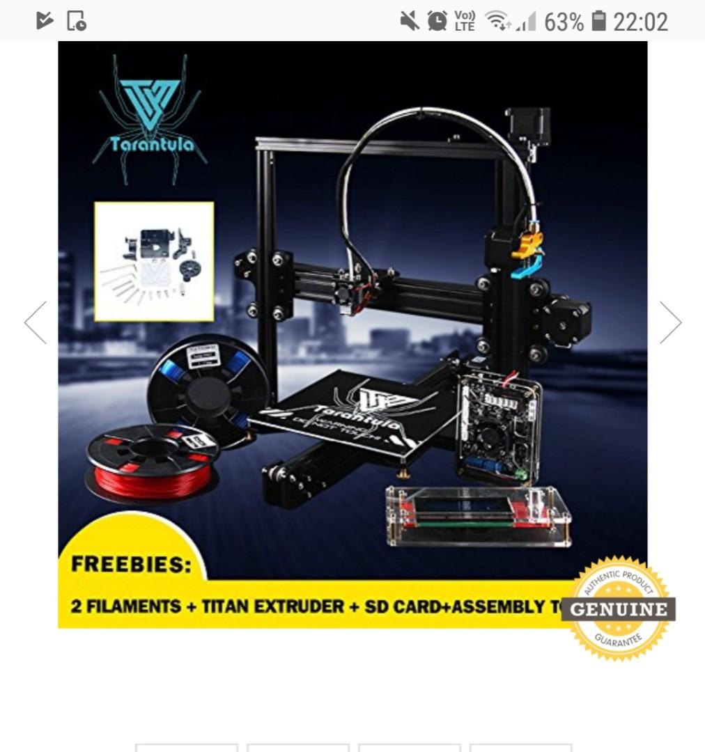 Tevo Tarantula 3d Printer Electronics Others On Carousell