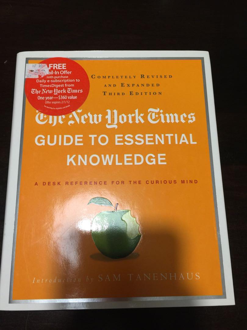 The New York Times Guide To Essential Knowledge Books Stationery Books On Carousell