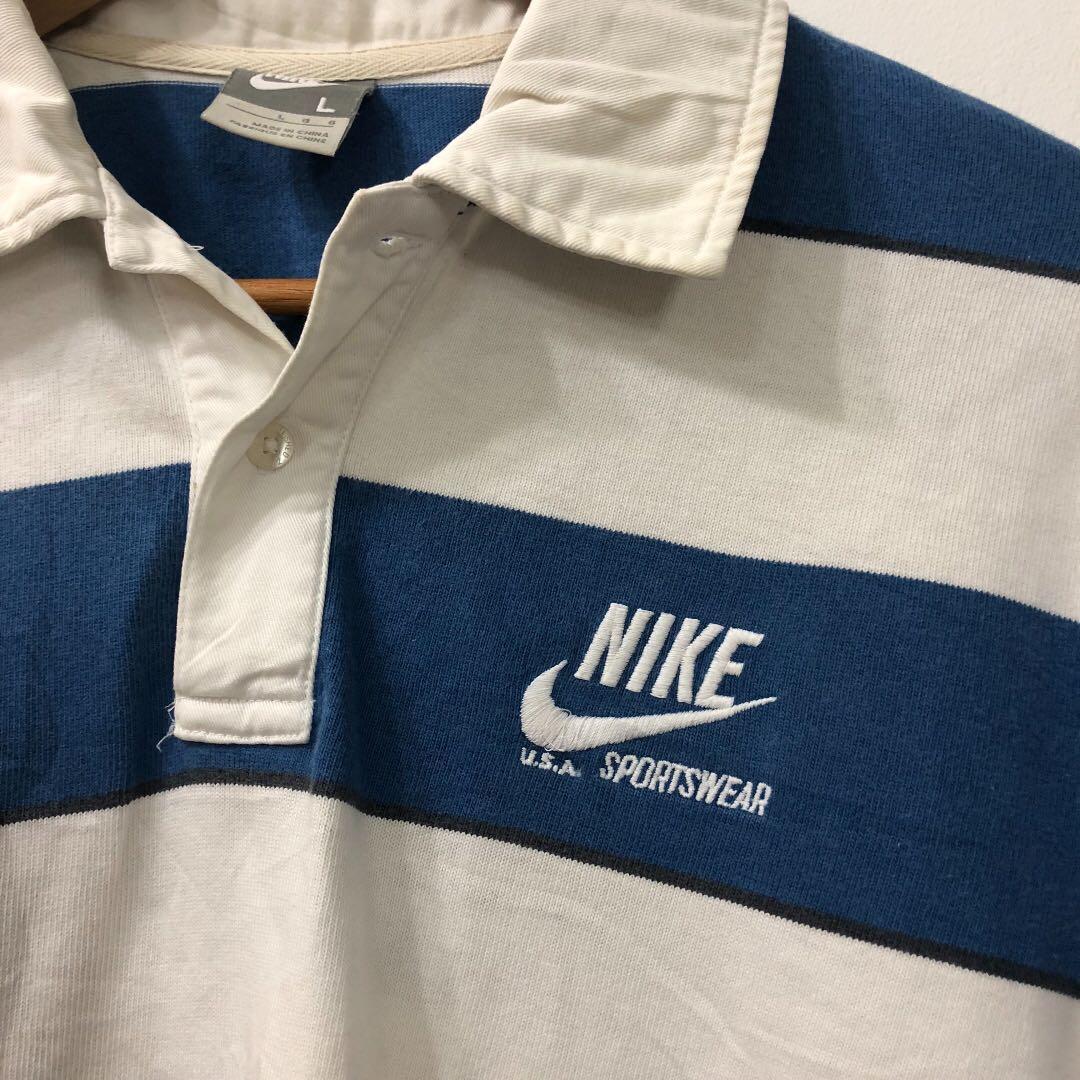 VINTAGE NIKE RUGBY POLO T, Men's 