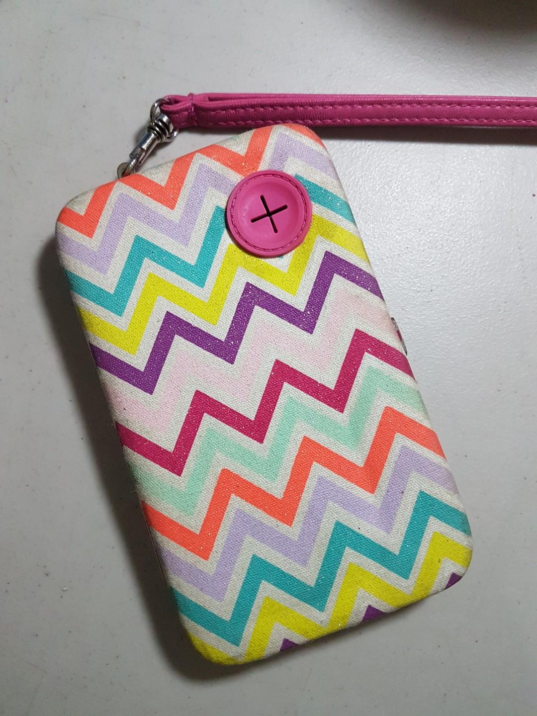Wallet/phone holder/car holder (Category: Other Bottoms) located in Quezon City. Submitted by shekina21 (Listing ID 196403400, Image 1). Description: ✅Bought in Claire's for P1150 ✅Used thrice ✅ useful for on-the-go type ✅fits in a lot of cash and cards.