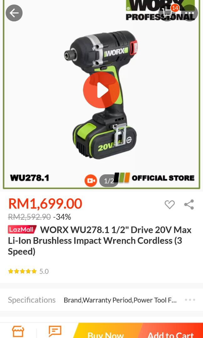 Worx wu278 cheap