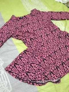baju kantor pink batik