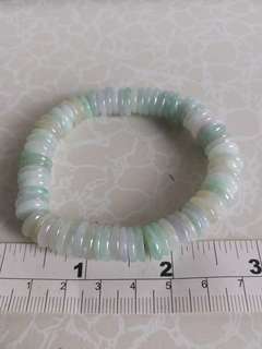 天然翡翠A玉 十乘二mm片狀 手串64223364694787110
