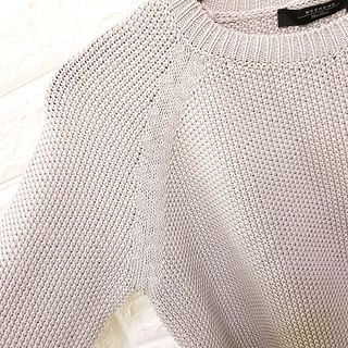 正品 maxmara 灰色纯棉针织套头毛衣 Original max mara sweater weekend maxmara629767158813471126