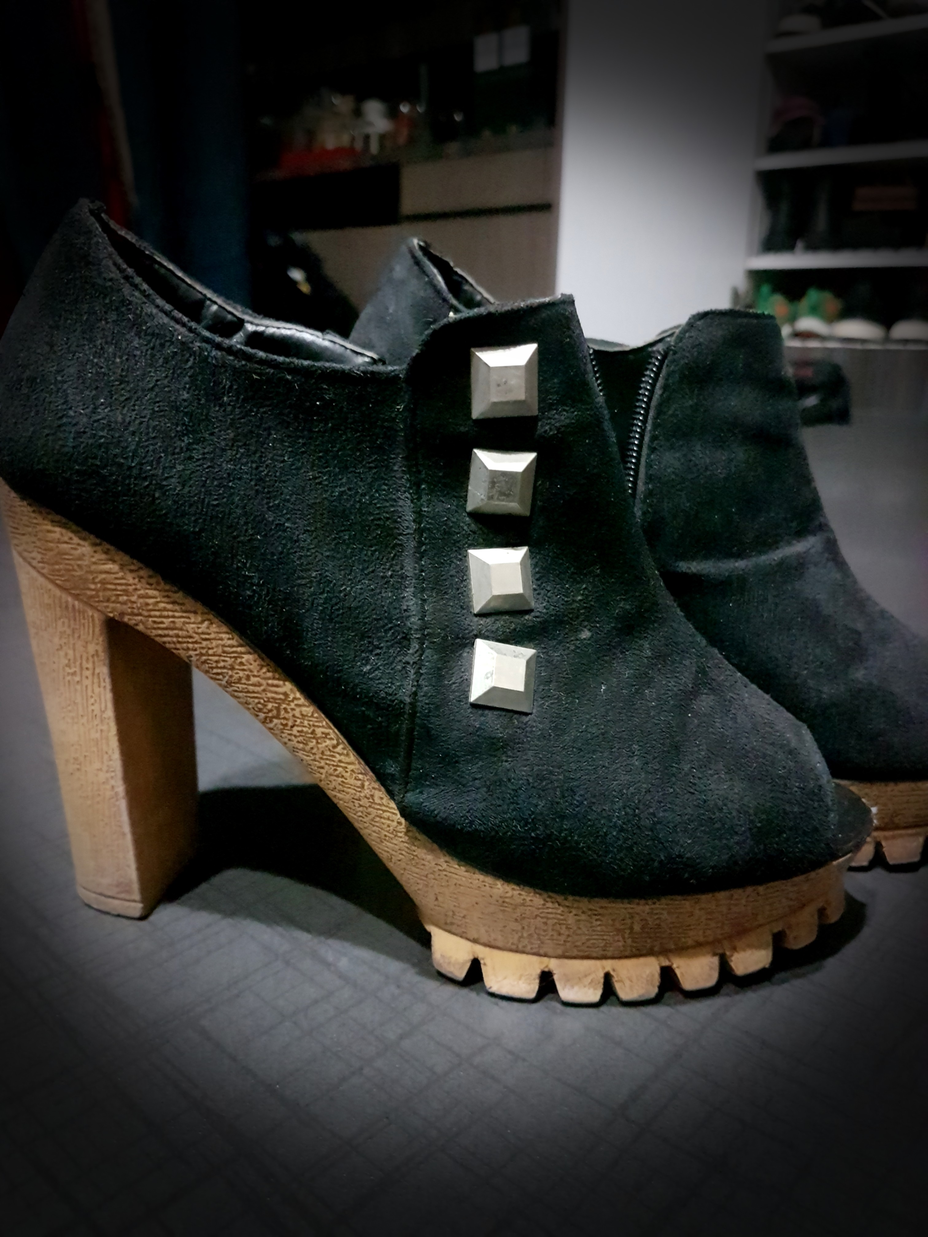 Ankle Boots Heels Women S Fashion Shoes Heels On Carousell