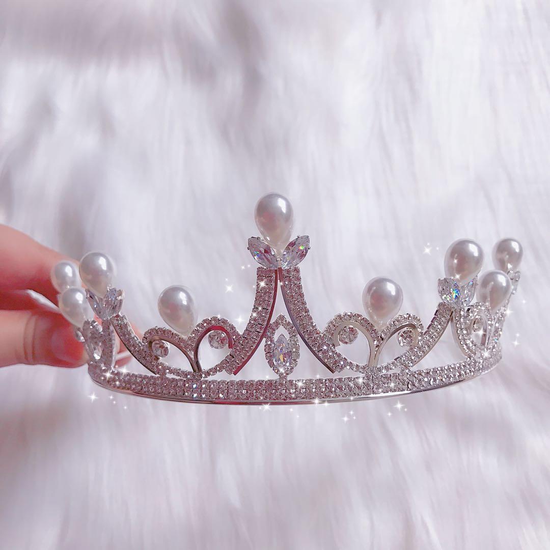 Avail Stock Princess Tiara Crown Clear Crystals