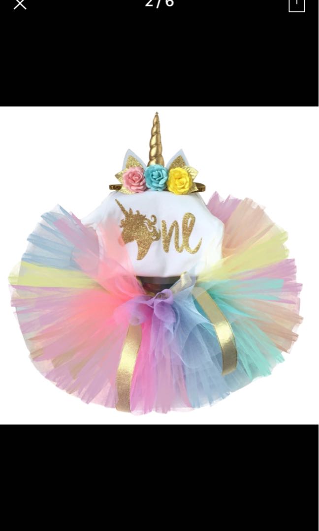 baby first birthday unicorn outfit