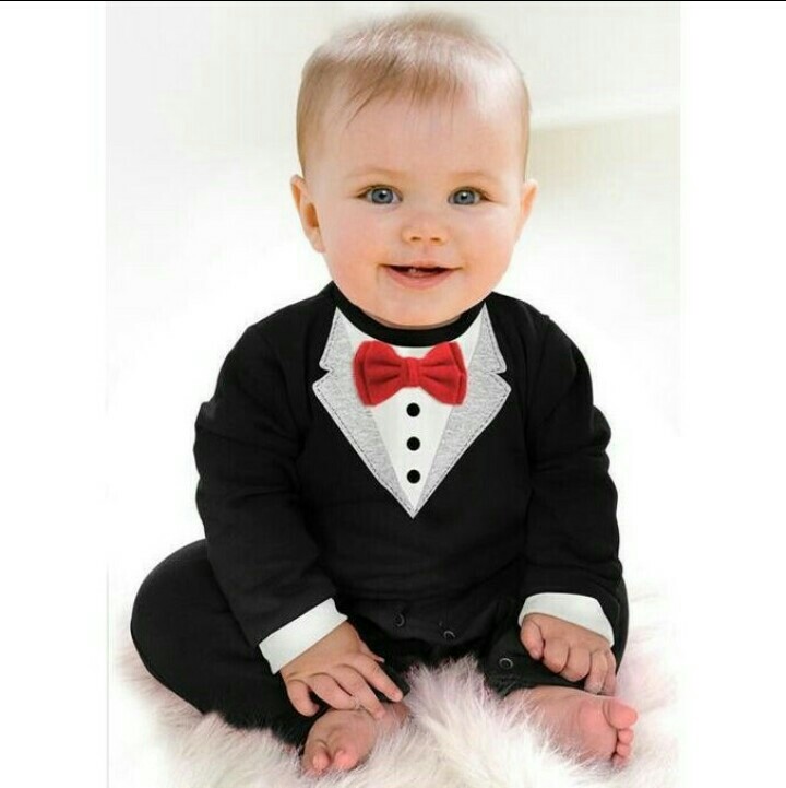 baby tuxedo romper