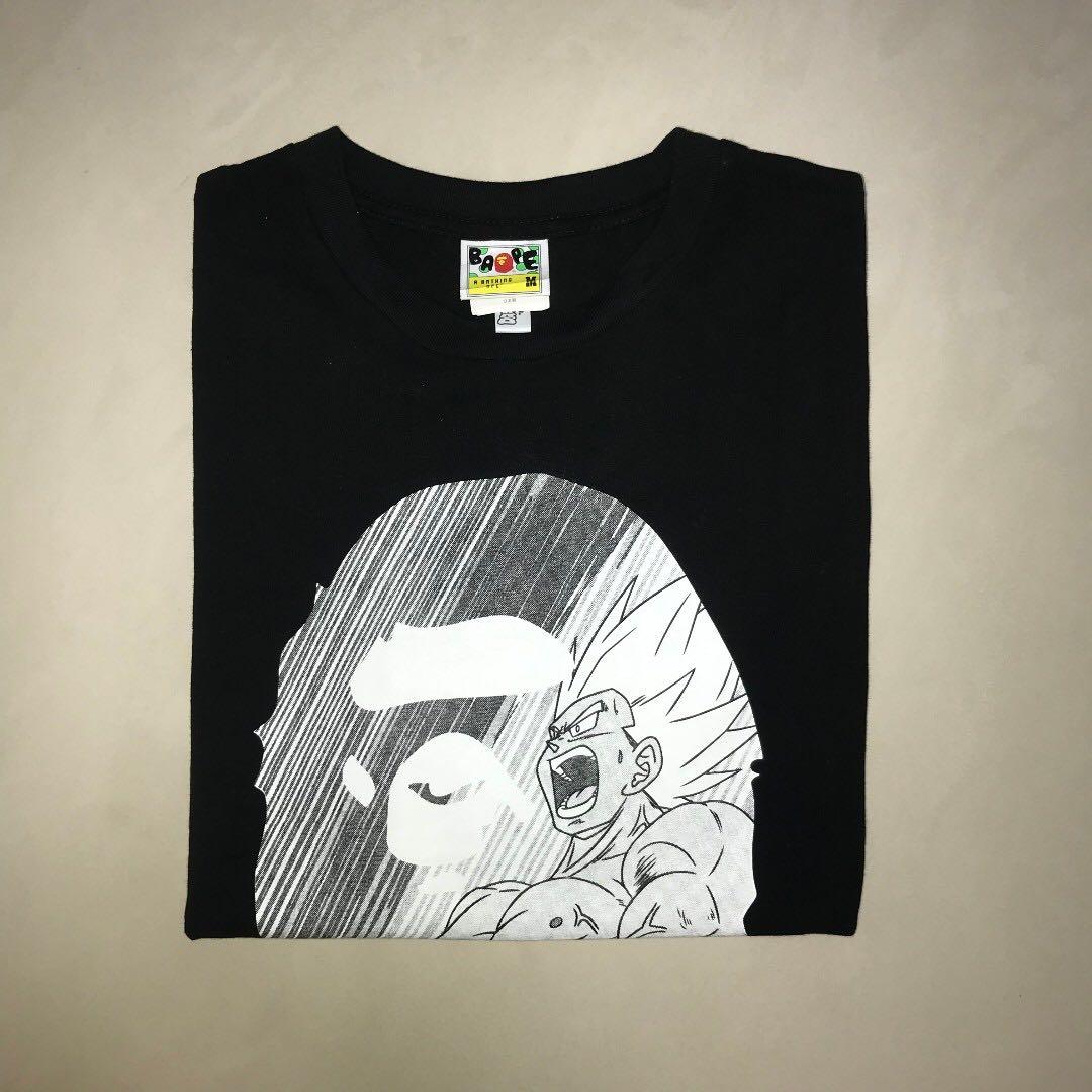 Bape X Dragon Ball Z Tee Men S Fashion Tops Sets Tshirts Polo Shirts On Carousell